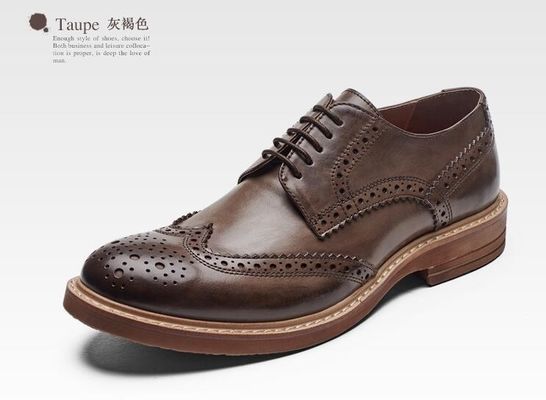 Handmade Burned Pria formal sepatu kulit, Custom Men Brown renda Up sepatu gaun