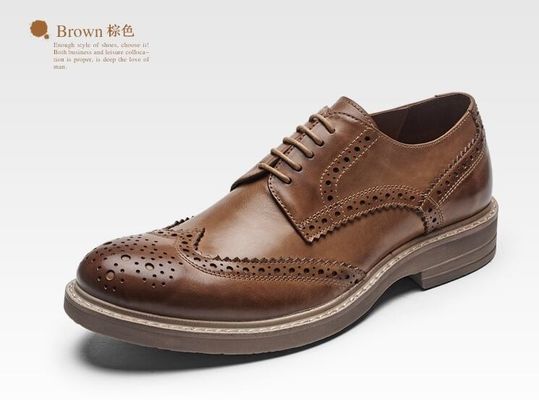 Handmade Burned Pria formal sepatu kulit, Custom Men Brown renda Up sepatu gaun