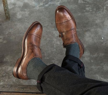 Lace Up Designer OEM Pria Casual Sepatu Flat untuk Berjalan, Twill Linling