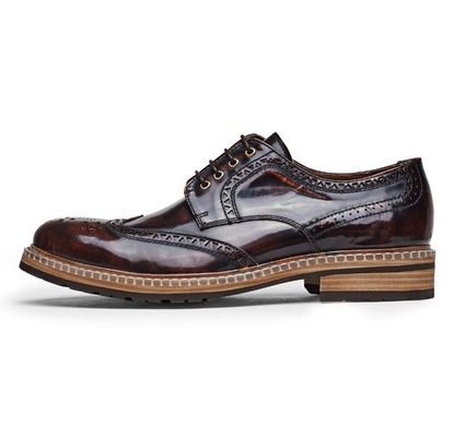Fashion Desainer Italia Pria formal pakaian sepatu kulit asli datar mewah sepatu pernikahan