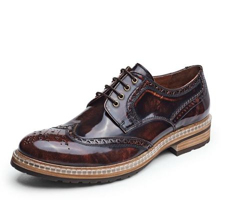Fashion Desainer Italia Pria formal pakaian sepatu kulit asli datar mewah sepatu pernikahan