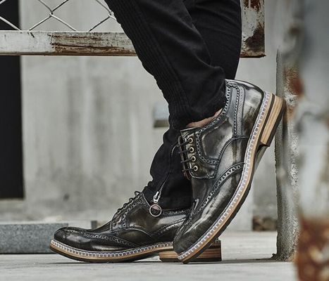 Fashion Desainer Italia Pria formal pakaian sepatu kulit asli datar mewah sepatu pernikahan