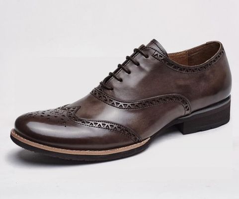 Handmade Pria Kulit Tassel Loafers, Perjamuan Pria Kulit Merokok Sandal
