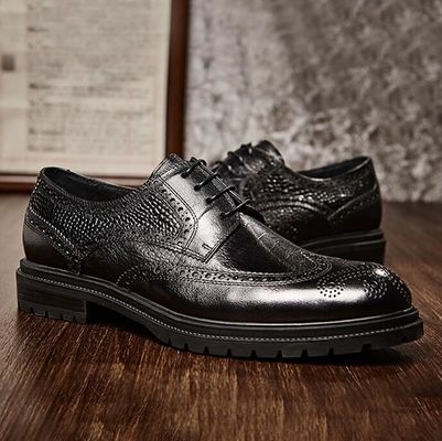 Pria nyaman Loafers Kulit Musim Panas tahan lama Pria Brown Slip On Dress Shoes
