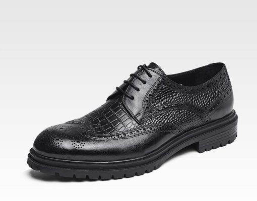 Pria nyaman Loafers Kulit Musim Panas tahan lama Pria Brown Slip On Dress Shoes