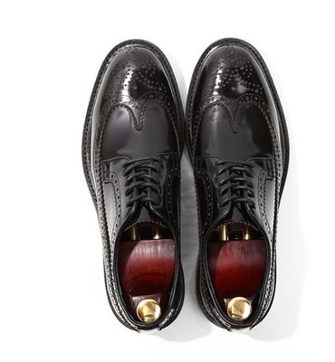 Merek Italia Pria Sepatu Kulit Flat Sepatu Hitam Slip On Sepatu Pakaian