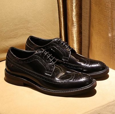 Merek Italia Pria Sepatu Kulit Flat Sepatu Hitam Slip On Sepatu Pakaian