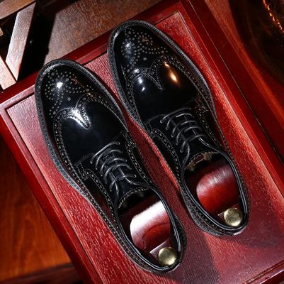 Merek Italia Pria Sepatu Kulit Flat Sepatu Hitam Slip On Sepatu Pakaian