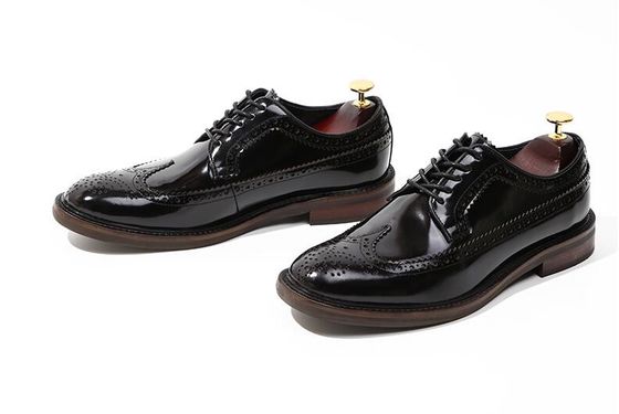 Merek Italia Pria Sepatu Kulit Flat Sepatu Hitam Slip On Sepatu Pakaian