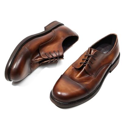 Bullock Pria Formal Dress Sepatu Fashion Brown Pria Kulit Sepatu Oxford
