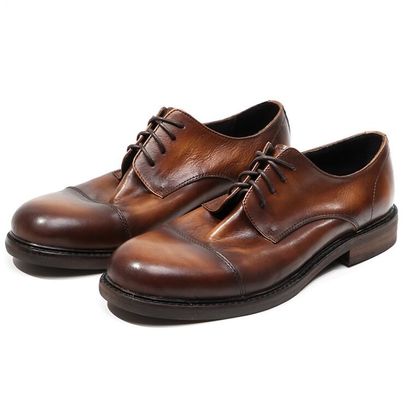 Bullock Pria Formal Dress Sepatu Fashion Brown Pria Kulit Sepatu Oxford