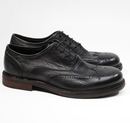 Branded Design Mens Kulit Pakaian Sepatu Berujung Kaki Oxford Brown renda Up Pakaian Sepatu