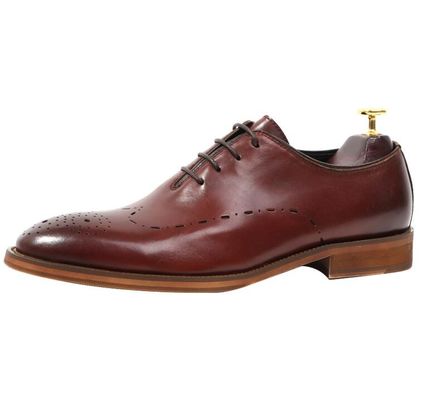 Handmade Patent Wedding Men Leather Dress Shoes Oxford Style Dengan Garis Hitam