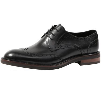 Black Crocodile Pattern Pria Baju Kulit Sepatu Brown / Hitam Pria Sepatu Oxford