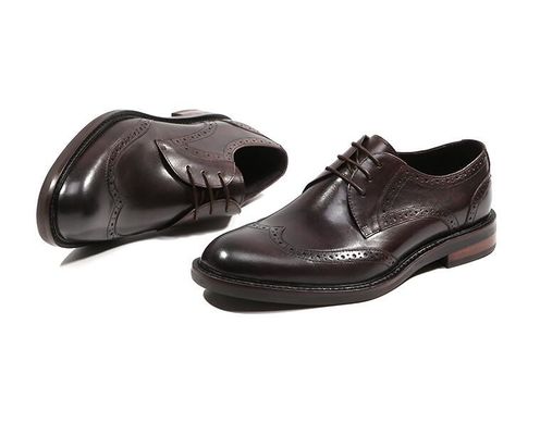 Black Crocodile Pattern Pria Baju Kulit Sepatu Brown / Hitam Pria Sepatu Oxford