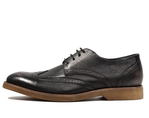 Sepatu nyaman Derby Pria Kulit Casual, Bernafas Soft Sol Shoes Untuk Orang Dewasa
