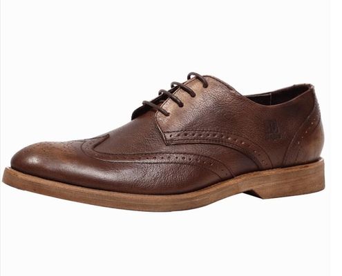 Sepatu nyaman Derby Pria Kulit Casual, Bernafas Soft Sol Shoes Untuk Orang Dewasa