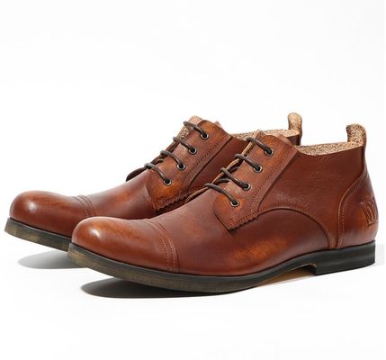 OEM Pria Casual Lace Up Sepatu Nyaman Bernafas Flat Driving Shoes