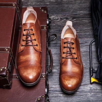 OEM Pria Casual Lace Up Sepatu Nyaman Bernafas Flat Driving Shoes