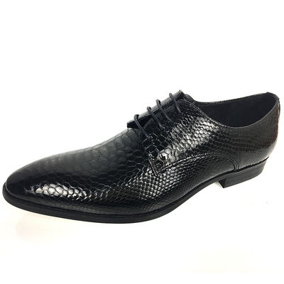 Toe Mens Black Dress Shoes, Italia buatan tangan Plain Toe Dress Shoes Pria 2018