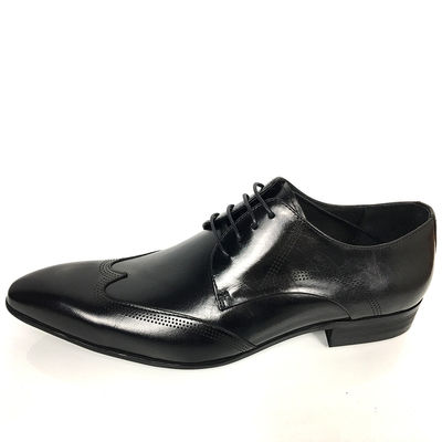 2018 Gaya Terbaru Kualitas Kulit Merek Mewah Pria Laceup Formal Dress Sepatu 2018 Pabrik Hot Fashion Gaya Pria Kulit