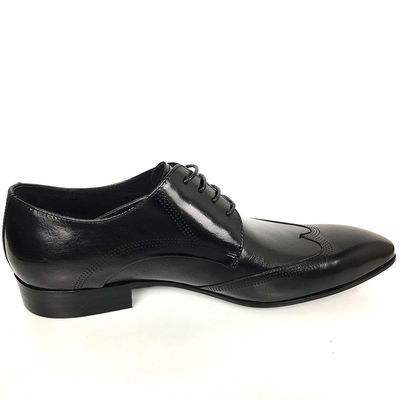 2018 Gaya Terbaru Kualitas Kulit Merek Mewah Pria Laceup Formal Dress Sepatu 2018 Pabrik Hot Fashion Gaya Pria Kulit