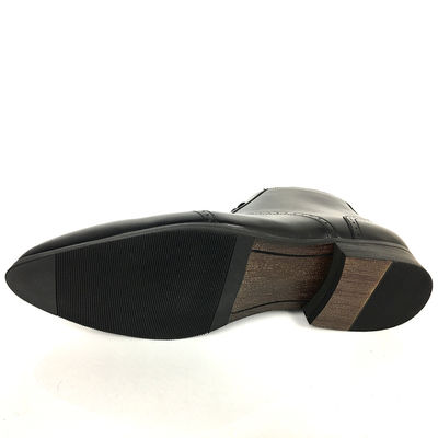 Zipper Kulit Asli Musim Dingin Salju Pria Sepatu Antiskid Karet Sol Desain Unik