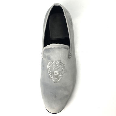 Slip bordir pada Loafers beludru, Pria High End Loafers Pria