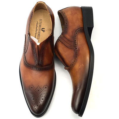 Italia Kerajinan Kulit Pria Sepatu Formal Dress Sepatu Kantor Oxford