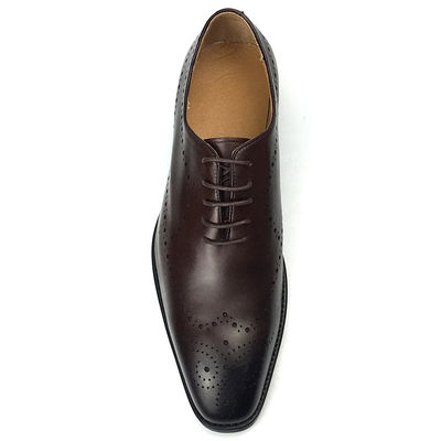 Pakaian formal pria kulit sapi berwarna tangan Sepatu gaya elegan