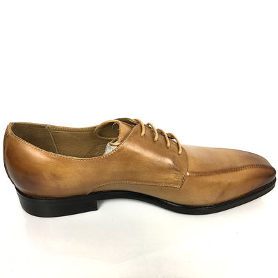 Tinggi Meningkatkan Pakaian Peningkatan Sepatu Pria Kulit Oxford dengan jari kaki persegi