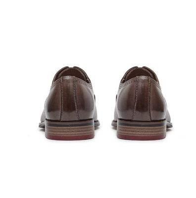 Ketahanan 3cm Heel Pria Kulit Sepatu gaun, Party Wear Sepatu Untuk Pria