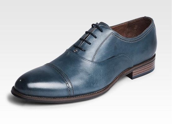 Ketahanan 3cm Heel Pria Kulit Sepatu gaun, Party Wear Sepatu Untuk Pria