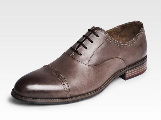 Ketahanan 3cm Heel Pria Kulit Sepatu gaun, Party Wear Sepatu Untuk Pria