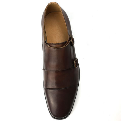 Sepatu Pakaian Kulit Sapi Pria Musim Panas Sepatu Oxford dengan Tali Ganda