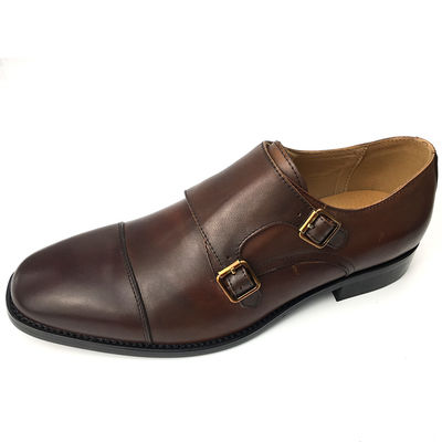 Sepatu Pakaian Kulit Sapi Pria Musim Panas Sepatu Oxford dengan Tali Ganda
