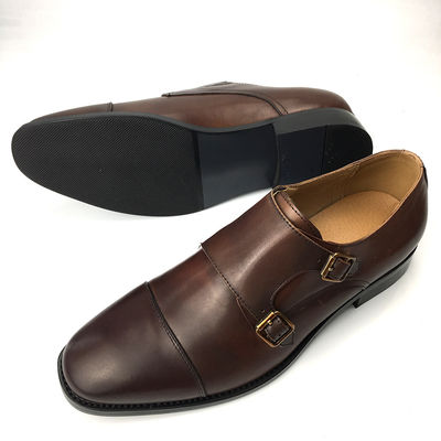 Sepatu Pakaian Kulit Sapi Pria Musim Panas Sepatu Oxford dengan Tali Ganda