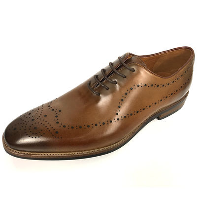 Inggris Gaya Mode Pria Kantor Formal Kulit Brogue Sepatu Dengan Ukuran Besar