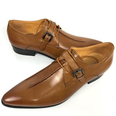Oxford Business Office Dress Men Formal Dress Shoes, Monk Strap Shoes