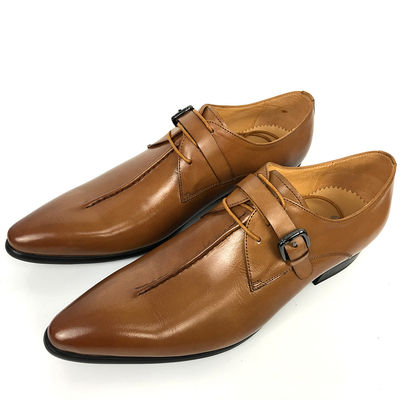 Oxford Business Office Dress Men Formal Dress Shoes, Monk Strap Shoes