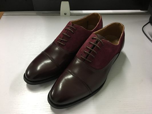Smart Formal Pria Kulit Pakaian Sepatu Goodyear Welted dibuat - untuk - pesanan