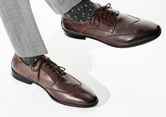 Desain Italia asli pria kulit sepatu gaun, disesuaikan pria formal sepatu