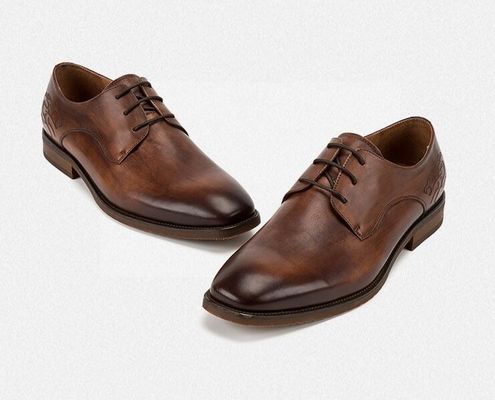 Pekerja Kantor Pria formal pakaian formal sepatu, sepatu kulit asli Italia