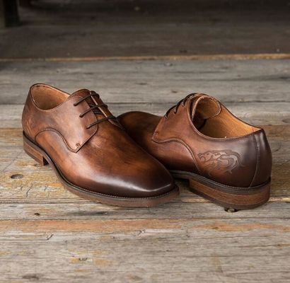 Pekerja Kantor Pria formal pakaian formal sepatu, sepatu kulit asli Italia