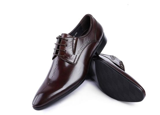 Brand Wingtip Oxford Men Luxury Kulit Sepatu Pakaian, Ukiran Kulit Asli Sepatu