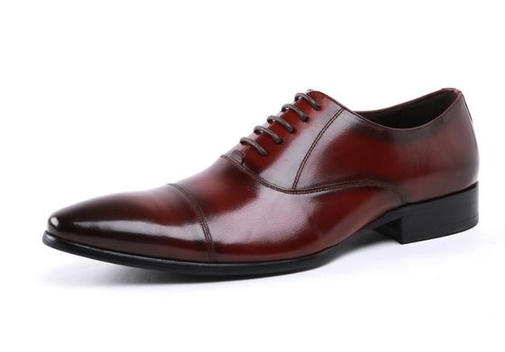 Oxford Army Ceremonial Red Leather Perwira Militer Pria Sepatu 39-45# Ukuran