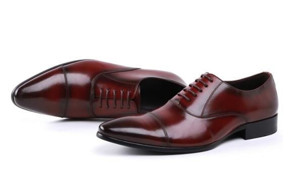 Oxford Army Ceremonial Red Leather Perwira Militer Pria Sepatu 39-45# Ukuran