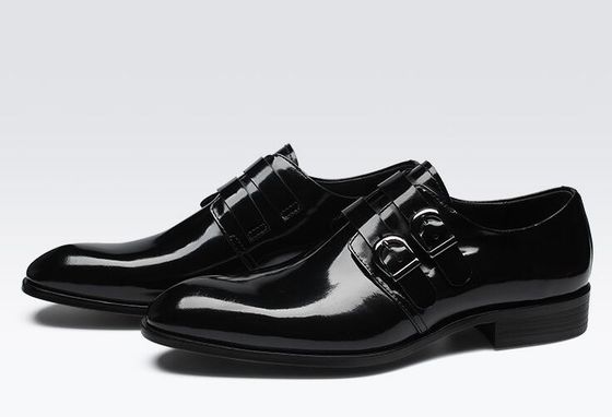 Retro Brogue Pria formal pakaian sepatu, Kantor Bisnis Hitam Oxford Sepatu
