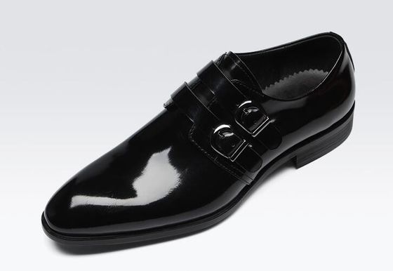 Retro Brogue Pria formal pakaian sepatu, Kantor Bisnis Hitam Oxford Sepatu