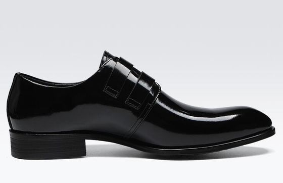 Retro Brogue Pria formal pakaian sepatu, Kantor Bisnis Hitam Oxford Sepatu